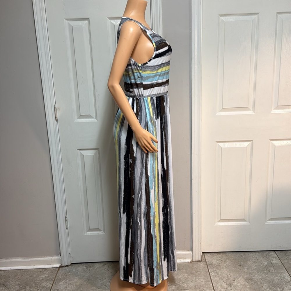 Loges Multicolor Patterned Fabric Mixi Dress - image 6